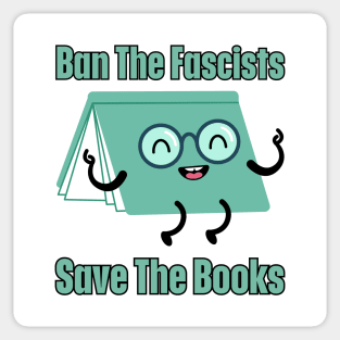 Ban The Fascists Save The Books Sticker